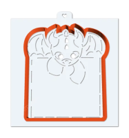 Вырубка для пряника с трафаретом 