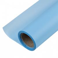Пленка для цветов матовая, бледно-васильковый, 58см*10м
