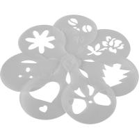 Набор трафаретов для пирожных и кофе (7 штук)