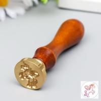 Печать для сургуча с деревянной ручкой 