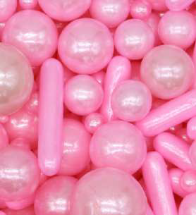 Посыпка Mr.FlavoR "Шарики и палочки перламутровые", 50 гр (розовые)