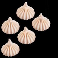 Сахарные фигурки БЕЗЕ РИФЛЕНЫЕ крупные персиковые