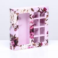 Коробка для конфет с местом под  шоколадку 