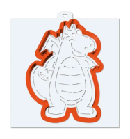 Вырубка для пряника с трафаретом 