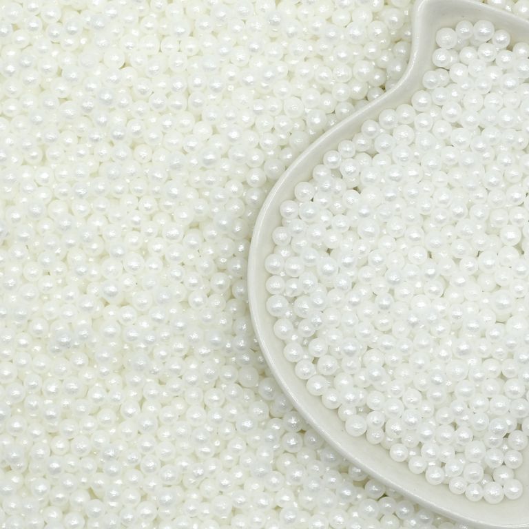 Посыпка кондитерская «Шарики» (цвет Белый) 100 гр (2 мм)