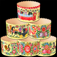 Форма для кулича Городец, d=70*h=60 мм