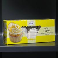 Капсула бумажная круглая 28х14 мм белая (короб 1000 шт.)