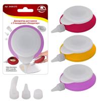 Шприц-Декоратор для крема, 3 насадки «Кондитер», силикон, 100 мл