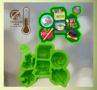 Молд силиконовый Школа зел.