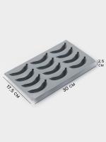 Силиконовая форма «Банан», силикон, 12 ячеек 8.5×2 см, 30×17.5×2.5 см