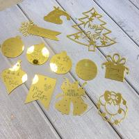 Топперы для торта «Новогодний набор №2», золото