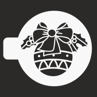 Трафарет «Елочный шарик С Новым годом», 14 см