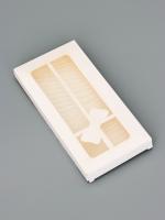 Коробка подарочная под плитку шоколада с окном «Бант», 17.1×8×1.4 см