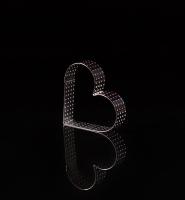 Форма для тарталеток перфорированная сердце d 70