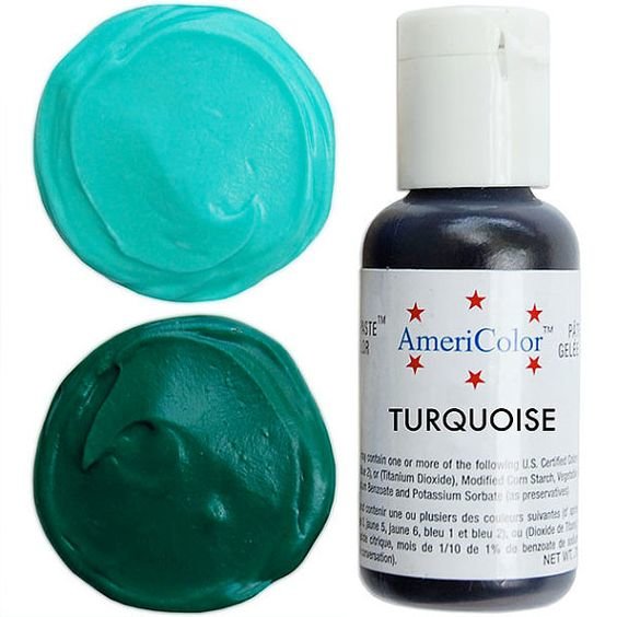 Гелевая краска Americolor, 21 гр (бирюзовый)