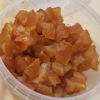 Цукаты. Апельсиновая корочка, кубик 6х6 мм (некалиброванная)