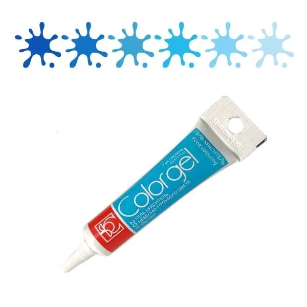Краситель гелевый Колоргель "COLOR GEL" (туба 20г) (голубой)