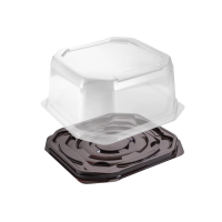 Пластиковая тортовая коробка 225х225 мм