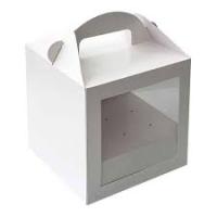 Коробка под кейк-попсы 9 шт с окном, белая (180х180х180 мм)