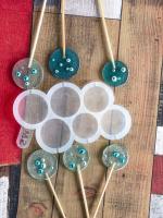 Силиконовая форма для леденцов «Круги 3 и 3,5см»