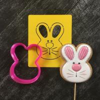 Форма для пряников с трафаретом «Зайка №11 голова» ЧФ.