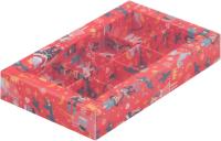 Коробка для конфет 8 шт с пластиковой прозрачной крышкой. Щелкунчик (190х110х30 мм) РУ.