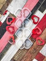 Силиконовая форма для леденцов «Двойное сердце для шоколада» SM