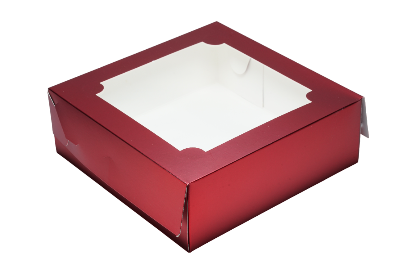 Коробка для зефира 200х200х70 ETO. (фуксия)