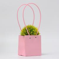 Сумка, квадратная, розовая, влагостойкая, 13×12×12 см