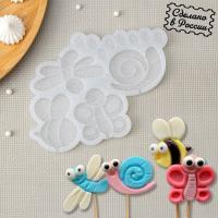 Силиконовая форма для леденцов «Букашки»