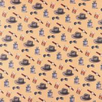 Бумага упаковочная крафтовая «Шляпы», 50 х 70 см