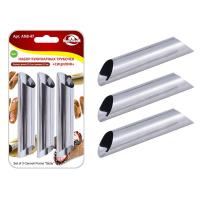 Конусы для выпечки трубочек, нерж.ст, 3 шт d25хh125 мм