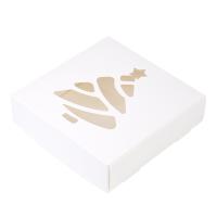 Коробка для печенья с фигурным окном Ёлочка, 15*15*4 см