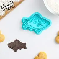 Форма для печенья «Рыбка», штамп, вырубка