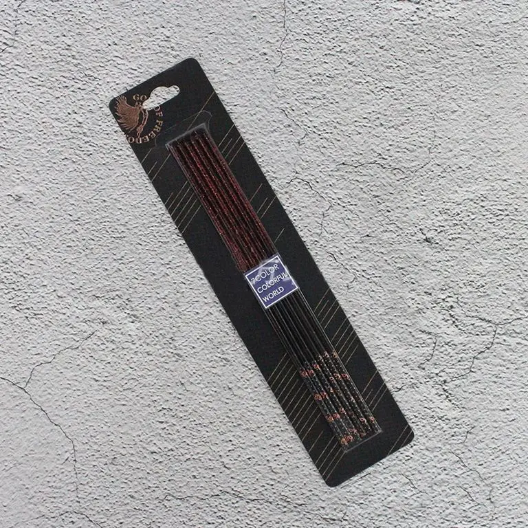 Набор свечей для торта «Полночь» блестки, 17 см,  6 шт  (красный)