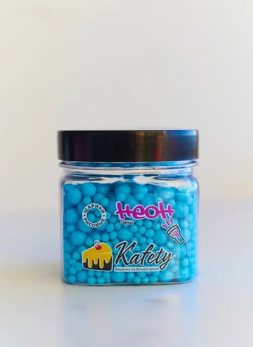 Посыпка кондитерская рисовая серии НЕОН, 100 гр (голубая)