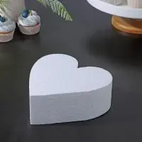 Фальш ярус  «Сердце», d=18 см, h=7 см