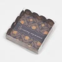 Коробочка для печенья с PVC крышкой, 