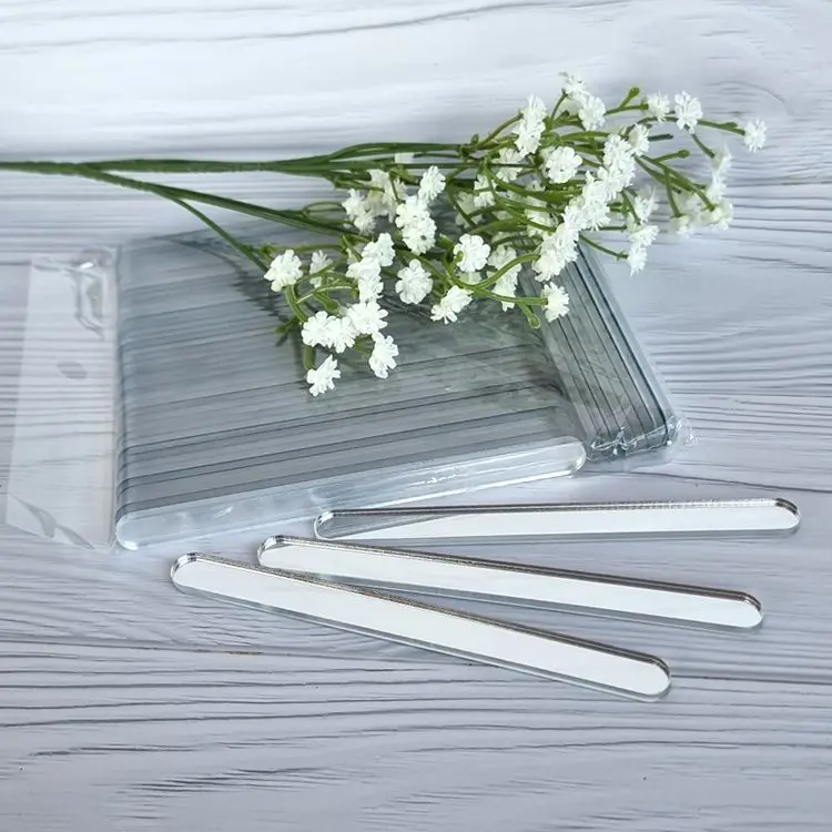 Палочки акриловые для эскимо 11 см, 50 шт (серебряный)