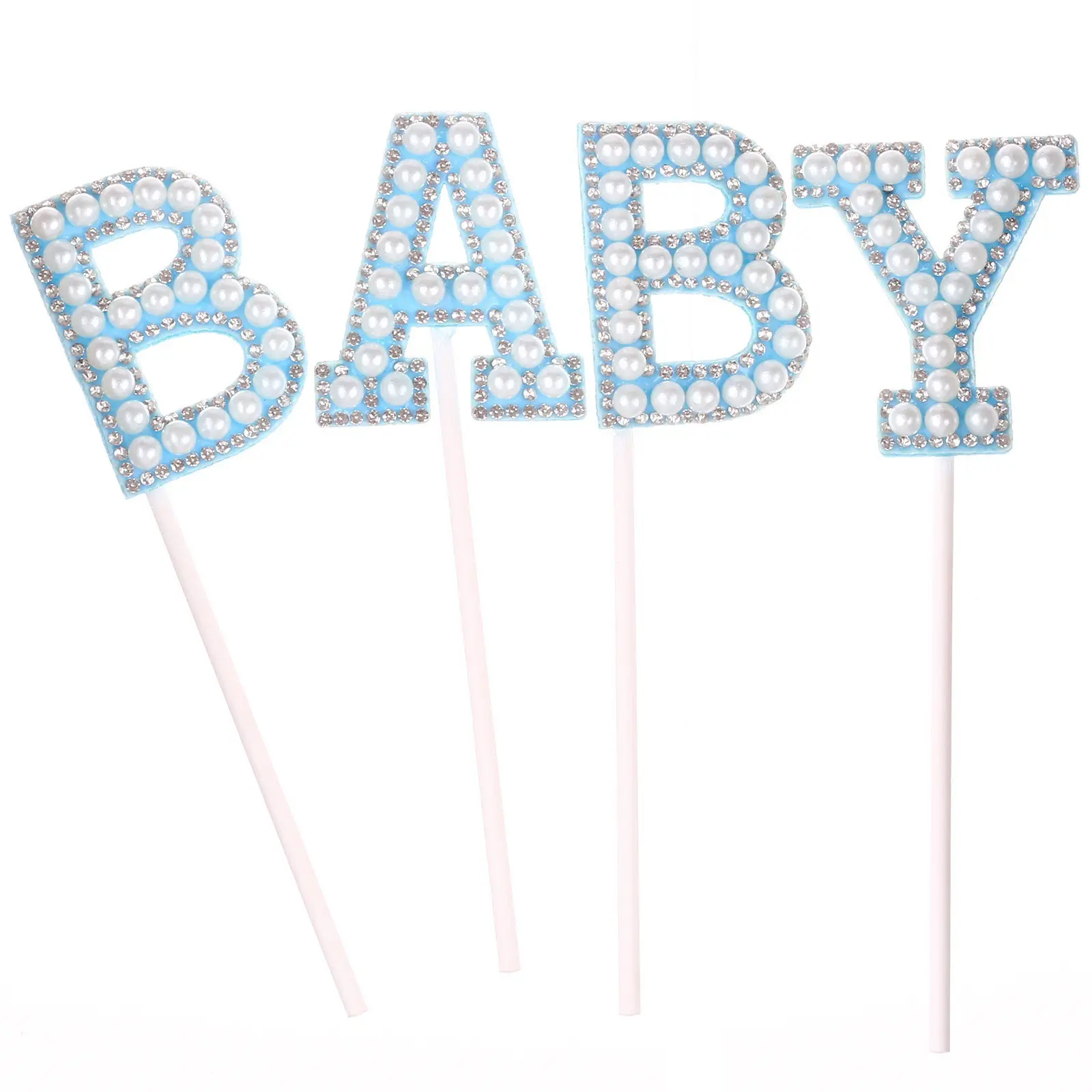 Набор топперов «Малыш», в наборе 4 штуки (голубой)