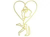 Топпер  «Силуэт влюбленная пара