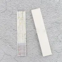 Набор свечей для торта «Империя» (белое золото, 16 см) 6 шт