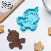 Вырубка пластиковая «Единорог», 8×6 см, штамп