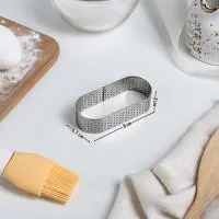 Овал для выпечки перфорированный 3,5×8×2