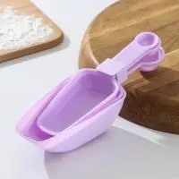 Набор мерных совков и ложек «Дабл», 80 мл, 120 мл, 250 мл, ложки 5 мл, 10 мл, 20 мл, пластик