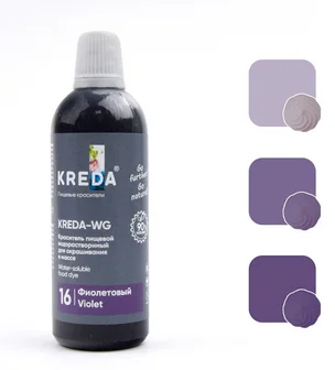 Краситель гелевый Kreda-WG, водорастворимый KREDA, 100 г (фиолетовый)