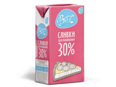 Сливки "BRISE" 30%, 1 л