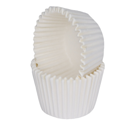 Капсула бумажная круглая 50*35 мм, Белая