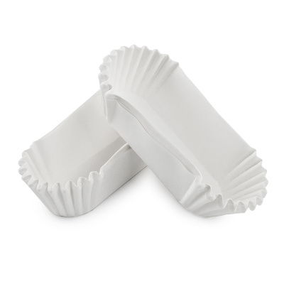 Капсулы овальные для эклеров OV4 белые 28*78 мм