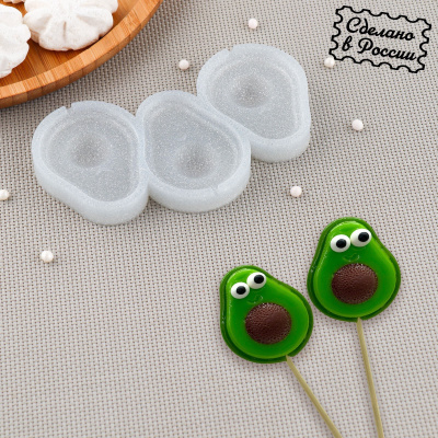 Силиконовый молд «Авокадо», 6×5,5 см